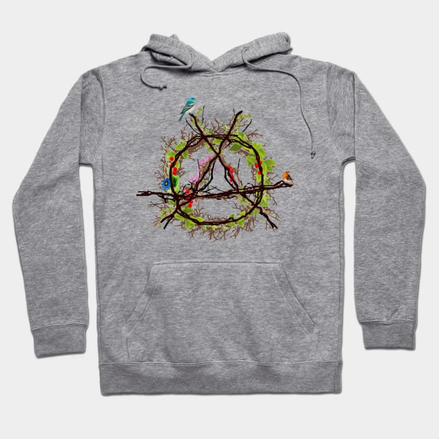 green anarchy Hoodie by bumblethebee